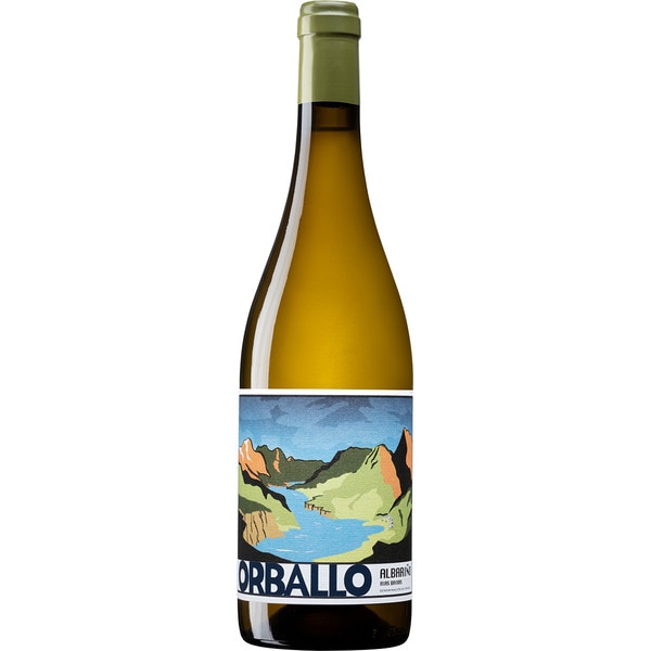 vino blanco Albariño DO Rías Baixas botella 75 cl - Orballo