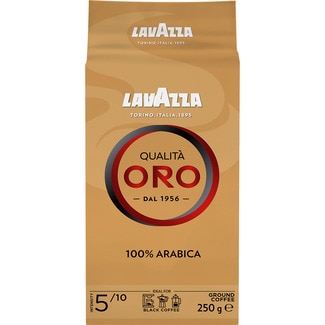 Café molido natural Qualitá Oro 100% Arábica intensidad 5/10 paquete 250 g - Lavazza