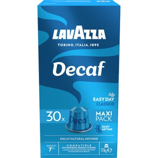 Café descafeinado intensidad 7/13 estuche 30 cápsulas compatibles con máquinas Nespresso - Lavazza