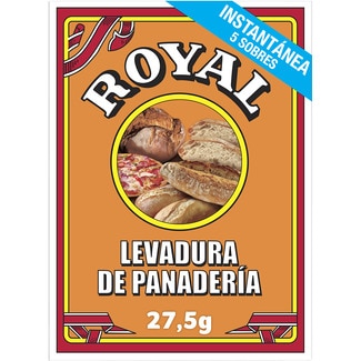 Levadura de panadería 5 sobres paquete 27,5 g - Royal