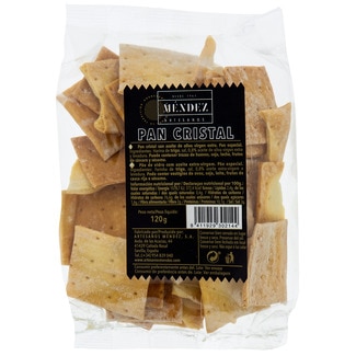 Pan cristal bolsa 120 g - Mendez Artesanos