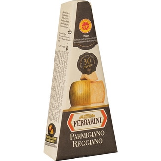 Queso italiano de vaca de pasta dura semigrasa DOP Parmigiano Reggiano cuña 200 g - Ferrarini