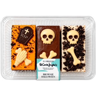 EL OBRADOR EL CORTE INGLES brownies de Halloween 3 unidades envase 300 g
