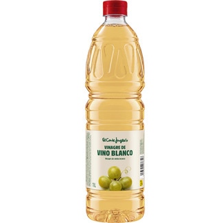 EL CORTE INGLES vinagre de vino blanco botella 1 l