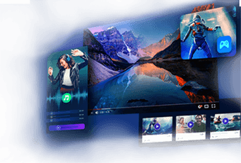 varias imágenes de aplicaciones multimedia